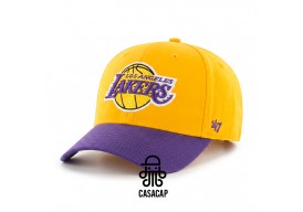 Casquette Lakers jaune mauve